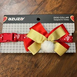 Azuza holiday dog collar